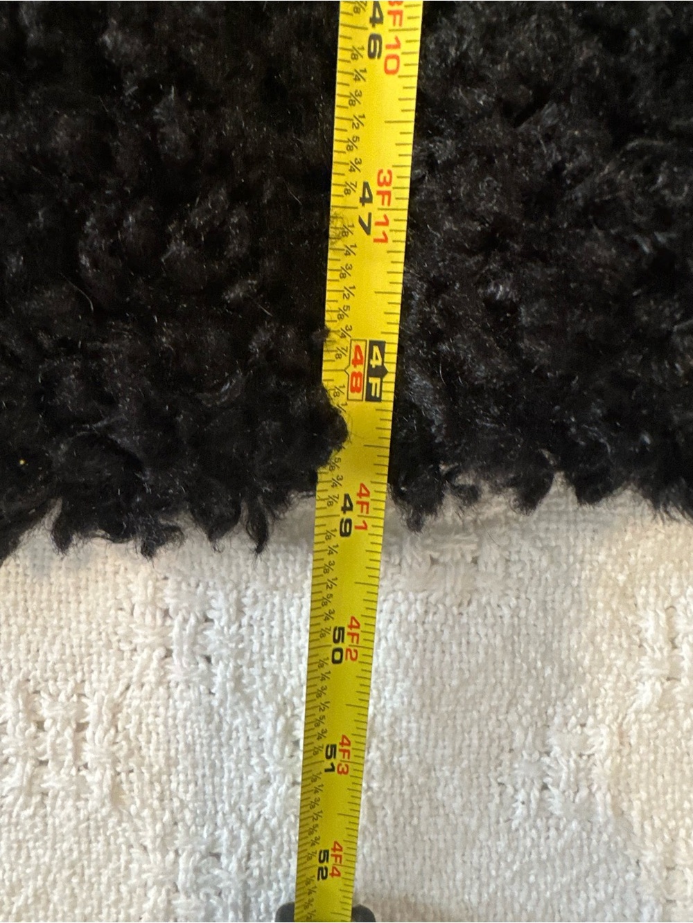 H&M Women’s Black Faux Shearling Long Coat size xxl - Picture 8 of 11